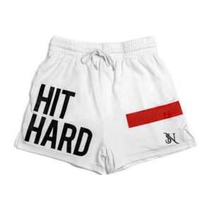 Unisex “Hit Hard” Graphic Sports Shorts