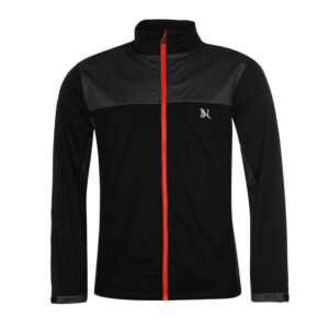 Men’s Black Contrast Zip-Up Sports Jacket