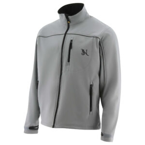 Men’s Premium Softshell Zipper Jacket – Light Grey