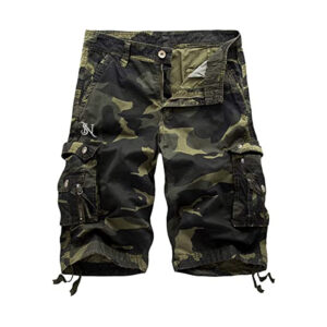 Men’s Camouflage Multi-Pocket Cargo Shorts