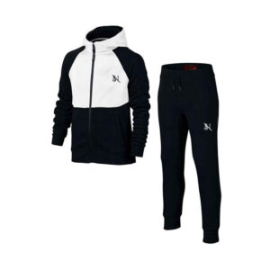 Men’s Black & White Premium Hoodie Track Suit