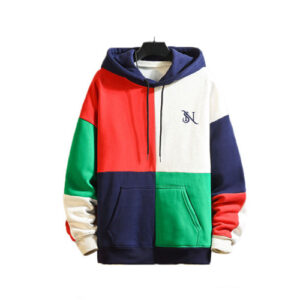 Multicolor Block Patch Unisex Hoodie