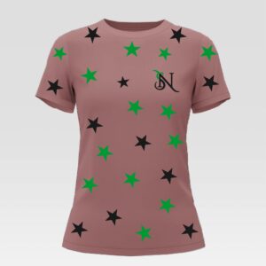 Star print casual women T- shirt