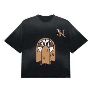 Oversized Black Graphic Men’s T-Shirt