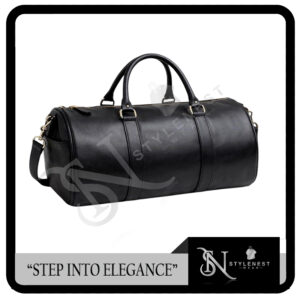 Urban Luxe Genuine Leather Duffle Bag
