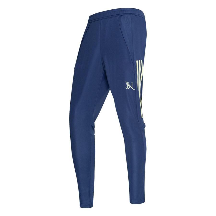 Men’s Navy Blue Striped Slim-Fit Active Trouser